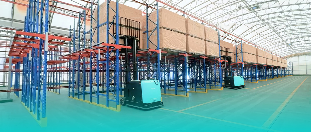 标杆案例 | 韩国壁山集团×劢微机器人：驶入式货架无人化项目落地，效率提升30%+