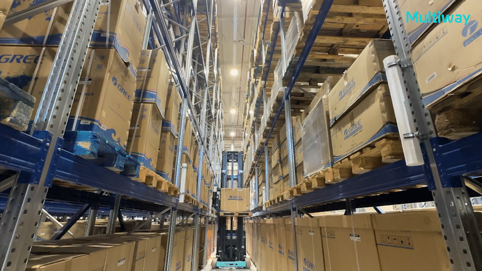 劢微三向无人叉车案例图